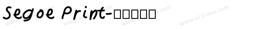 Segoe Print字体转换